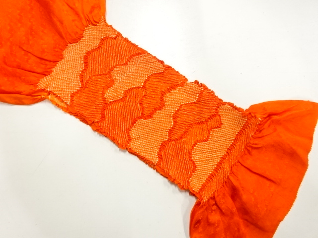 正絹　絞り　帯揚げ